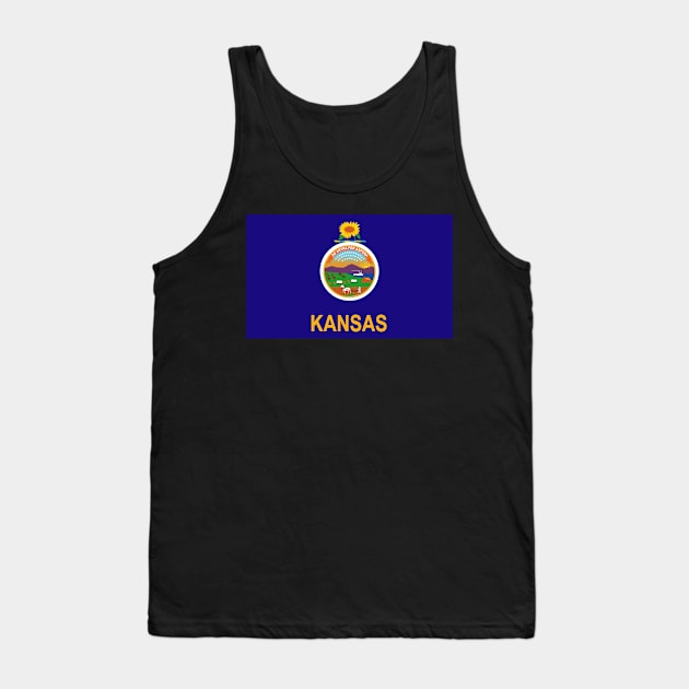 Flag - Kansas wo Txt Tank Top by twix123844